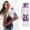 B, variant on 32oz/1L Water Bottle with Time Marker & Initial A-Z, Leakproof Flip Top Sports Water Bottle with Purple Rose Butterfly Design & Carry Strap, BPA Free, for Gym, Travel, School(Z)