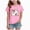 Pink, variant on NOLDARES Toddler Girls Thanksgiving Shirts Turkey Pumpkin T Shirt Cotton Short Sleeve Halloween Tops(Grey,5-6 Years)