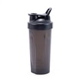 thumbnail image 1 of Termo Botella de agua con agitador de proteínas con vaso mezclador de gimnasio a prueba de fugas a escala (negro) Tmvgtek Libre de BPA, 1 of 9