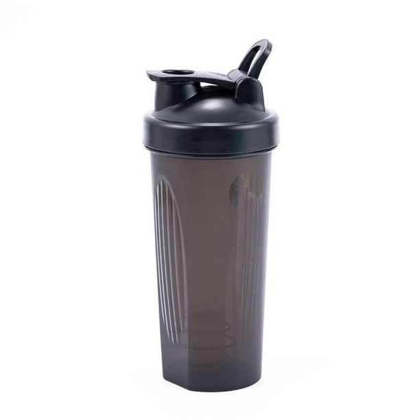 FLhrweasw Botella Con Agitador Proteínas Con Mezclador A Prueba Fugas A Escala (negro)