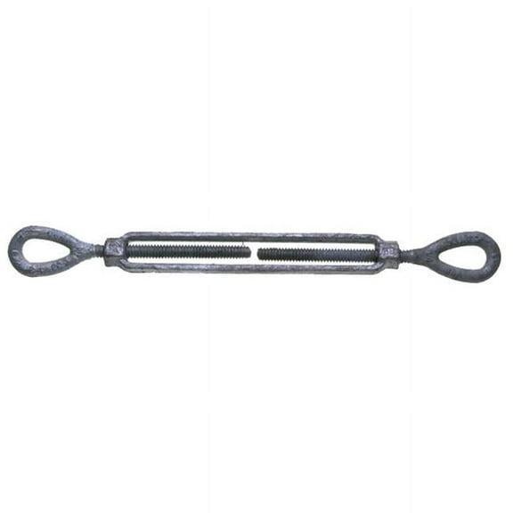 BARON 15-1/2X12 Turnbuckle 2200 lb Weight Capacity Eye Fitting A Eye Fitting B Galvanized Steel