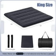 thumbnail image 3 of Costway King Futon Mattress Japanese Floor Sleeping Pad Washable Cover Carry Bag Black, 3 of 10