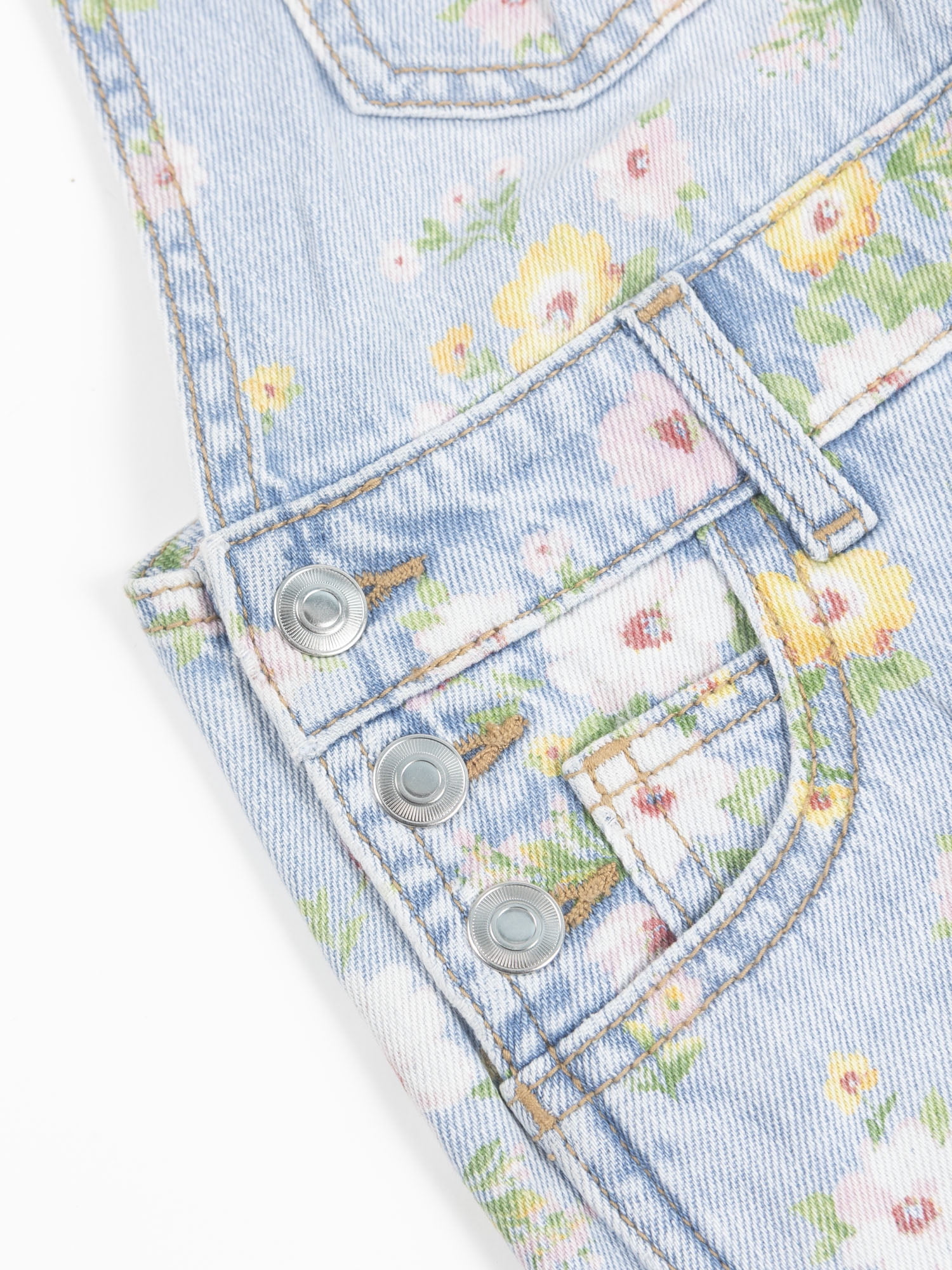 Wonder Nation Girls Denim Shortall, Sizes 4-18