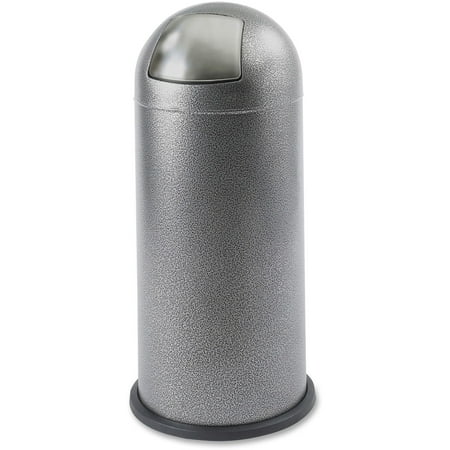 - Safco, SAF9675, Push-top Dome Speckled Waste Receptacle, 1, Black Speckle