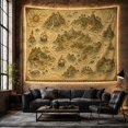 thumbnail image 6 of Vintage Treasure Map With Sailing Ships and Islands, Adventurous Illustration for History Fans, Nautical Island Map Art, Birthday Gift, Tapestry Wall Hanging for Living Room and Bedroom, 6 of 7