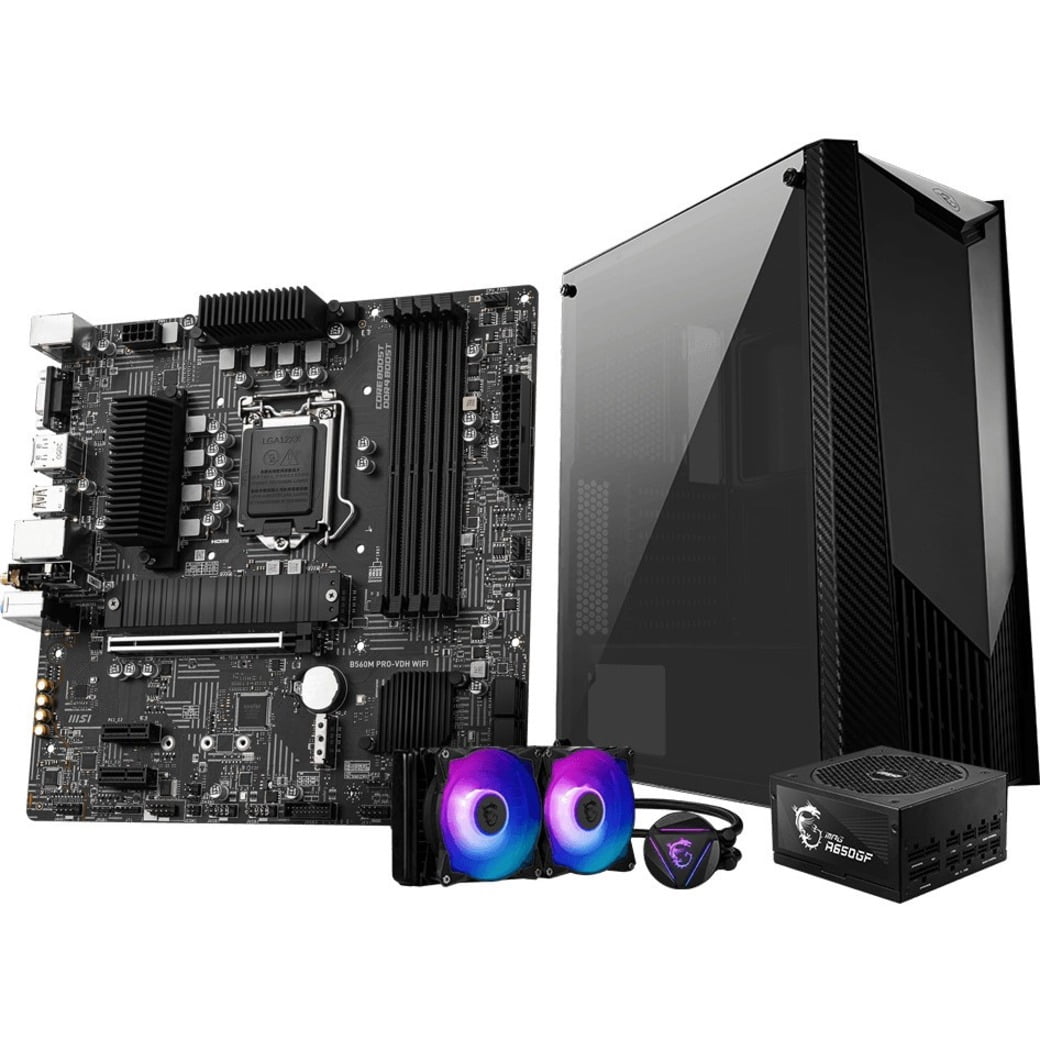 MSI B560M PRO-VDH WIFI Desktop Motherboard, Intel B560 Chipset