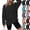19# Black, variant on Women Waffle Crewneck Sweatshirt Oversized Long Sleeve Pullover Tops, Loose Plain Side Split Casual Fall Shirts Soft Lightweight Lounge Daily Wear Blouses Green S