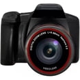 thumbnail image 1 of Cámaras Cámara de vídeo digital Hd 1080P Videocámara profesional Cámara de grabación con zoom digital 16X y lente gran angular negra, 1 of 5