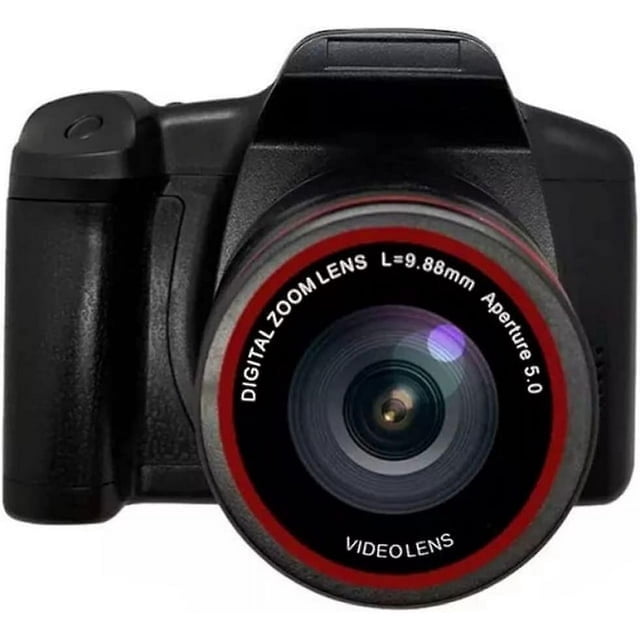 Cámaras Cámara de vídeo digital Hd 1080P Videocámara profesional Cámara de grabación con zoom digital 16X y lente gran angular negra