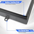thumbnail image 5 of Reykilor 29.5*29.5in Roof Hatch, Aluminum Alloy Roof Access Hatch, Roof Security Door with Door Latch for Maintenance Roof, Emergency Access, Cellar, 5 of 7