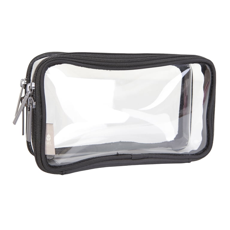 clear pvc toiletry travel kit bag BEFORYOU 6 Pack Carry Pouch, White, Small TSA Approved Spacious storage Lynzavix Black Clear PVC Travel