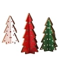 thumbnail image 1 of Decoración navideña 3 piezas Mesa de madera Árbol de Navidad Árbol de Navidad rústico Casa de campo Centro de mesa de Navidad de madera para mesa Mesa pequeña Árboles de Navidad Bandeja escalonada, 1 of 5