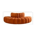 thumbnail image 3 of Meridian Furniture Arc Cognac Velvet Modular Sectional, 3 of 9
