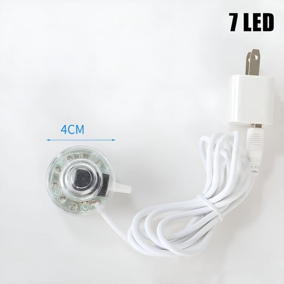 ACDANC Aquarium Underwater LED Light Air Bubble Stone Colorful For Fish Tank Round Lamp