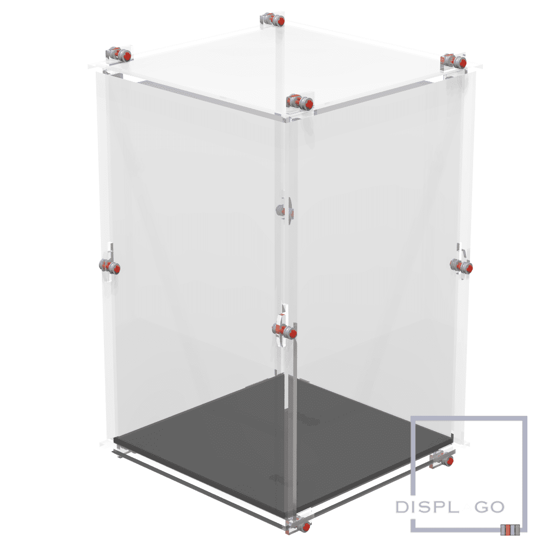Display Case for LEGO® 75415 Star Wars™ Kylo Ren™ Helmet (Black base)