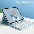 thumbnail image 4 of GGMCN Keyboard Case for iPad 11th Gen (A16,11 inch) 2025/ iPad 10th Generation 10.9" 2022 Case with Cute Round Key Detachable BT Color Keyboard Cover (Yellow), 4 of 7