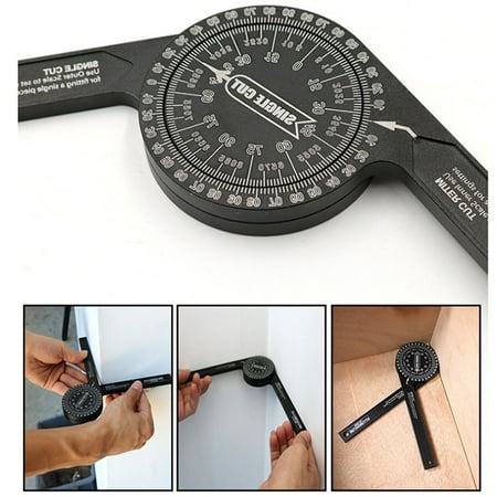 

Summer Savings Clearance 2023! WJSXC Home Tools Miter Saw Protractor Scale Angle Finder Ruler Goniometer Degree Measuring Tool black