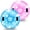 Blue,Pink, variant on GMZW Snow Tube, 2 Packs for The Whole Family Inflatable Snow Sled for Kids and Adult, Thickened Heavy Duty Hard Bottom Sleds for Snow with Handles, Winter Toys for Outdoor Sledding Snow Tube Sports