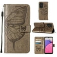 thumbnail image 2 of Wallet Case for Samsung Galaxy A33 5G 6.4 Inch with Wrist Strap Card Holder Slots Kickstand Flip Folio Case, Butterfly Pattern PU Leather Luxury Bracket Shockproof Protective Phone Cover,Gray, 2 of 12