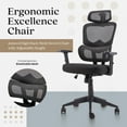 thumbnail image 2 of JOMEED High Back Swivel Chair with Adjustable Height for Home and Office, 2 of 12