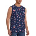 thumbnail image 3 of Salouo Star Dog Paw Pattern Men's Sleeveless T Shirts,Men's Regular-Fit Tank Top Sports Shirt for Men Sleeveless Tank Shirt -Small, 3 of 6