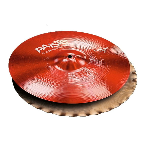 Paiste Color Sound 900 Series Sound Edge Hi-Hat Cymbal Pair (14", Red)