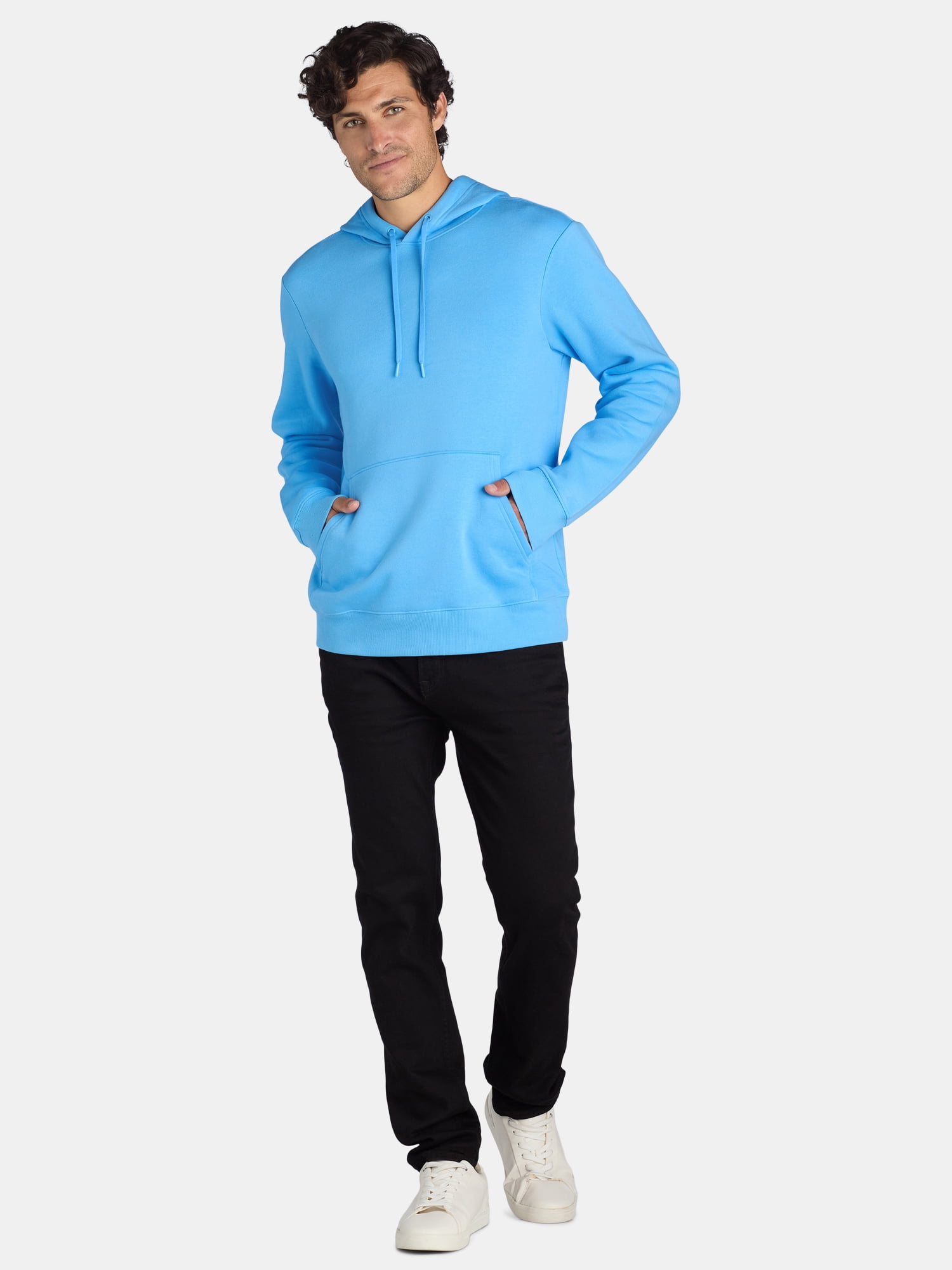 Athletic Works Men's & Big & Tall Men's Fleece Hoodie Sweatshirt, Sizes XS-4XLT