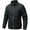 Black, variant on Men's Casual Solid-color Stand-up Collar Fitted Jacket with Windbreaker Design, Men's Zipper Baseball Shirt Light Jacket for Sports and Casual,Black,L