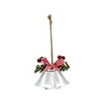 thumbnail image 5 of Christmas Bell Christmas Tree Bells Pendants for Garland Party Supplies Xmas 2 Trumpet Bell White, 5 of 8