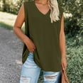 thumbnail image 2 of Ltctricy Women's Plus Size Tank Tops Fashion V Neck Sleeveless T-Shirts Summer Casual Tees Loose Tunic Cami Shirts, 2 of 4