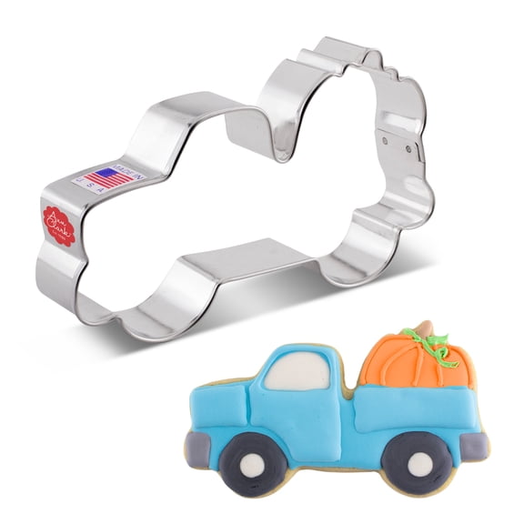 Ann Clark Truck with Pumpkin Cookie Cutter 5", Made in USA