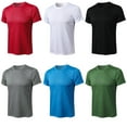 thumbnail image 1 of Camiseta deportiva para hombre cuello redondo manga corta elástica de secado rápido para correr, 1 of 8