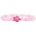 thumbnail image 4 of Puntoco Pulsera Cordón Elástico tortuga Piedra Natural Cuarzo Rosa,Decoración Hogareña, 4 of 4