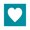 Teal, variant on Teal Acid Free 7x7 Heart Picture Frame Mat with White Core Bevel Cut for 4x5 Pictures - Fits 7x7