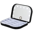 thumbnail image 3 of EeaseMX Caja de la pestaña falsa de la caja de pestañas de la bandeja de las pestañas portátil con el espejo LED, 3 of 7