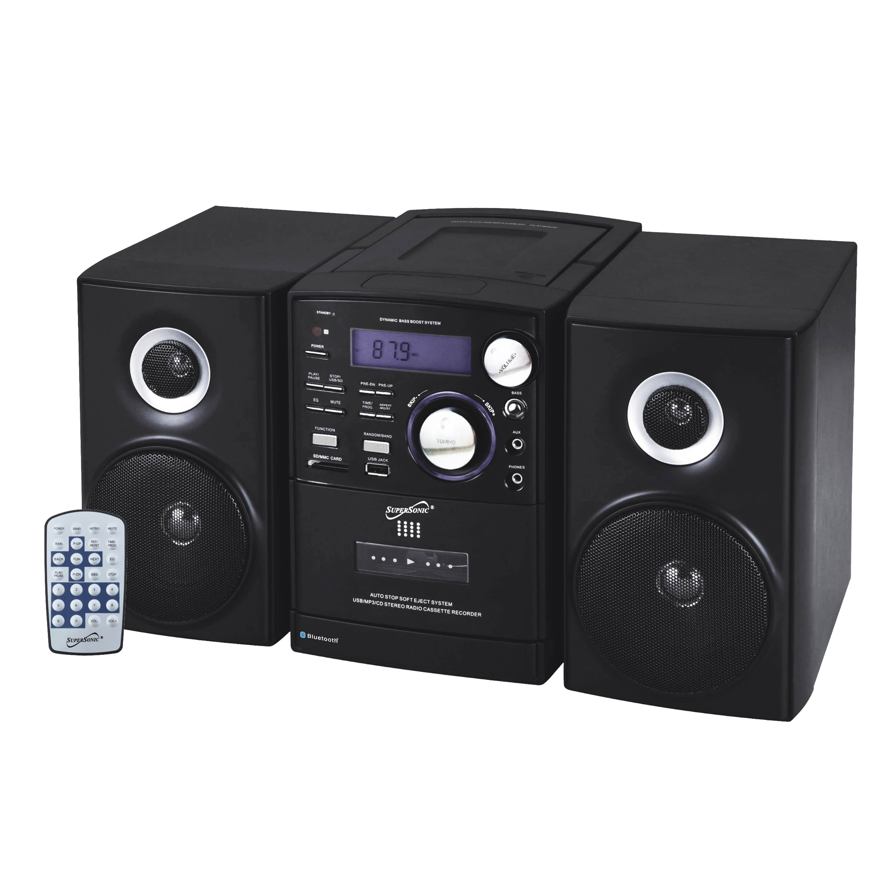 Bluetooth Portable Audio With Built-in AM/FM Radio System - Walmart.com