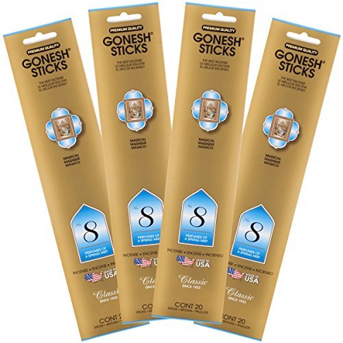Coleccion Gonesh #8 ? 4 Packs-Incienso Clasico, 4 Piezas Gonesh Gonesh