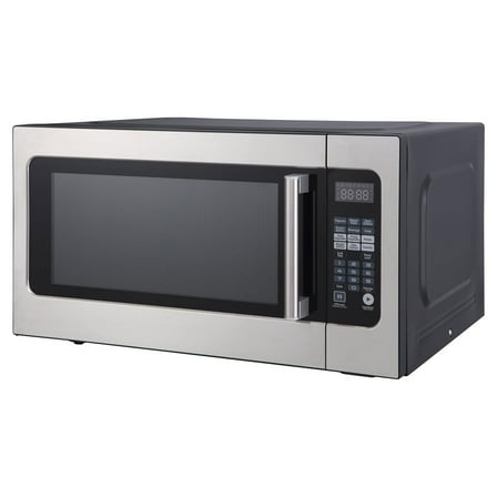 Magic Chef 2.2 cu ft Countertop Microwave Ovens in Silver Stainless Steel