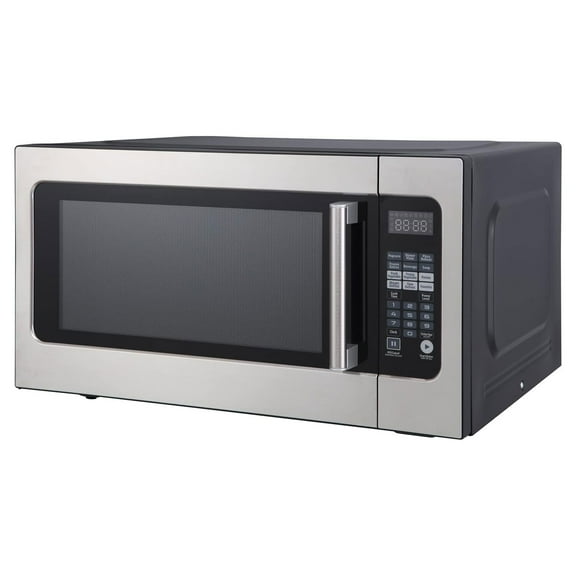 Magic Chef 2.2 cu ft Countertop Microwave Ovens in Silver Stainless Steel