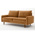 thumbnail image 5 of Koby Home Sectional Sofa Sleeper Couch 3-Seater Sofas 70" Couches for Living Room Ginger Orange, 5 of 7