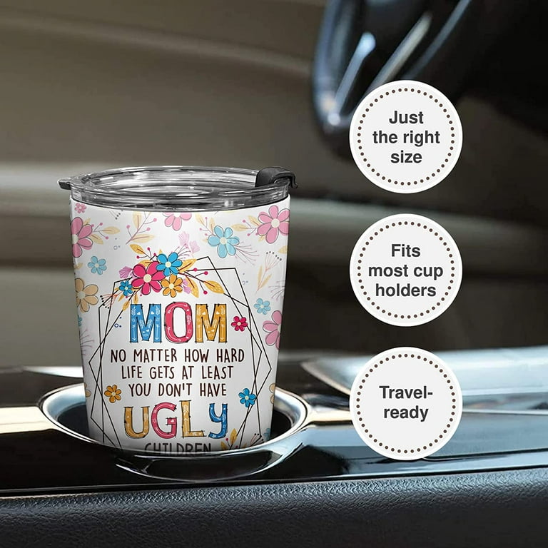 Bonus Mom - Engraved Stainless Tumbler, Funny Mug For Her, Mug For Mom