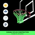 thumbnail image 4 of yeacher Nightlight Basketball Net Nylon Glowing Basketball Hoop Rim Net 12 Loops Standard Size Glowing Basketball Net Sun Powered, 4 of 7