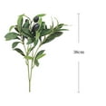 thumbnail image 5 of opvise 1 Branch Artificial Plant with Fake Fruit Realistic Looking 4 Forks Design Simulation Olive Branch Mother's Day Decoration Green, 5 of 7