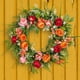 thumbnail image 1 of Fiudx Mini Anillo de Peonía, Corona de Flores de Primavera, Guirnalda Artificial Decorativa, Letrero de Bienvenida Vibrante para Puerta de Entrada, Decoración para Bodas, Uso Multiescena, 1 Juego, 1 of 7