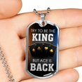 thumbnail image 3 of Ace Is Back Casino Dog Tag Stainless Steel or 18k Gold 24" Chain, 3 of 8