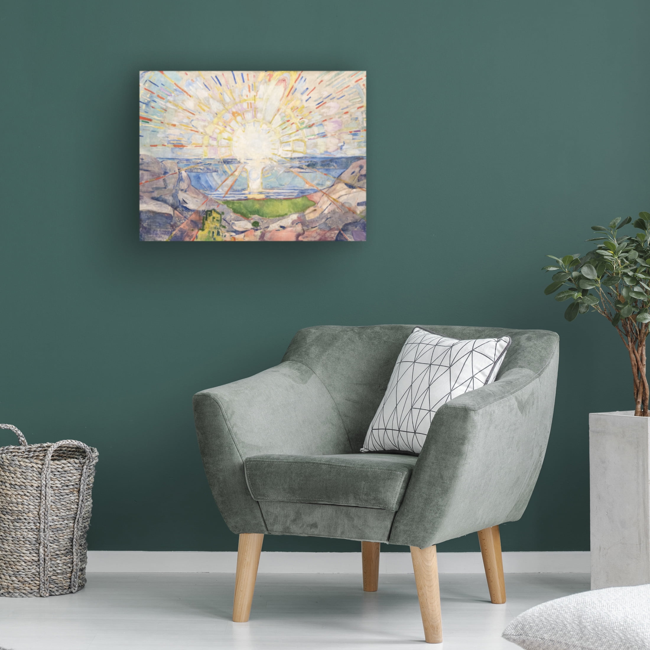 Trademark Fine Art Edvard Munch Munch Colorful Landscapes IV Canvas Wall Art