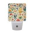 thumbnail image 6 of Yayeee LED Night Light for The Home Plug in With Light Sensors 2 Pack, Floral Animals, 6 of 6