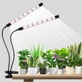 thumbnail image 1 of Grow Lights for Indoor Plants Heads LED Full Spectrum Lamps With Clips Dimmable Levels andTimer for Growing, 1 of 6