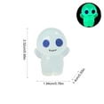 thumbnail image 3 of Aoznliie Mini Glow in Dark Ghost Figurines, 10 Pack Resin Halloween Ornaments, 1 inch Glowing Decor for Micro Landscape, Multicolor, 3 of 7