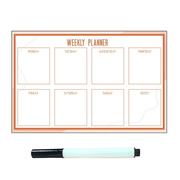Fridge Calendar Board Removable Weekly Planner Whiteboard Noticeboard Note Memo Board Wall Hanging Cork Wood Dry Wipe